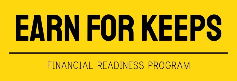 financial literacy book earn for keeps logo